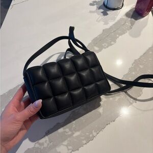 Quilted leather crossbody